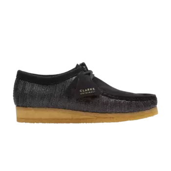 Кроссовки Wallabee 'Black Raffia', черный