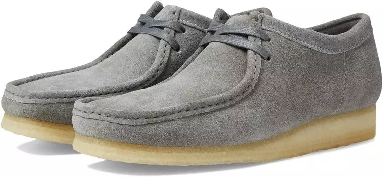 Кроссовки Wallabee Clarks, цвет Grey Suede