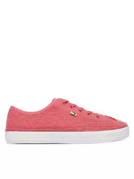 Кроссовки Washed Canvas Vulc Sneaker FW0FW08894 Tommy Hilfiger, розовый