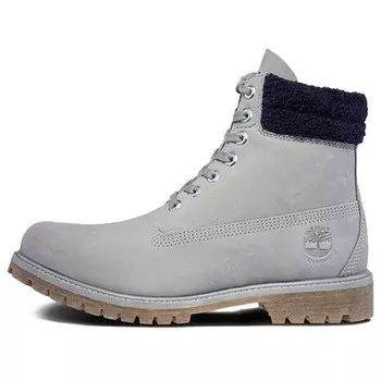 Кроссовки waterproof 6 inch double collar 'grey furry blue' Timberland, серый