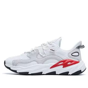 Кроссовки wave low-top shoes 'white red grey' Fila, белый