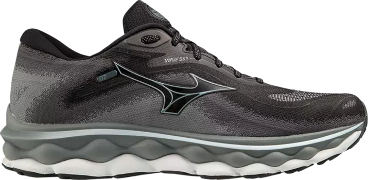 Кроссовки Wave Sky 7 2E Wide 'Black Glacier Ridge', черный