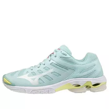 Кроссовки wave voltage 'light blue green' Mizuno, синий