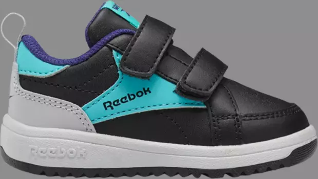 Кроссовки weebok clasp low toddler 'black classic teal' Reebok, черный