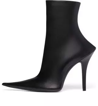 Кроссовки witch 110mm booties 'black sheepskin' Balenciaga, черный