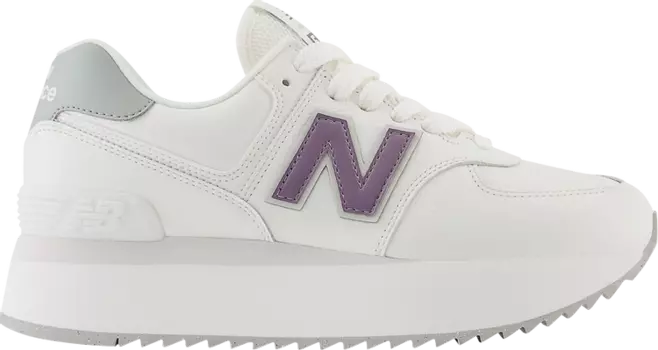 Кроссовки Wmns 574+ 'White Nori Pink', белый