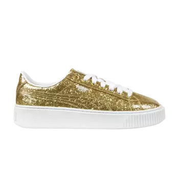 Кроссовки Wmns Basket Platform Glitter Puma, золото