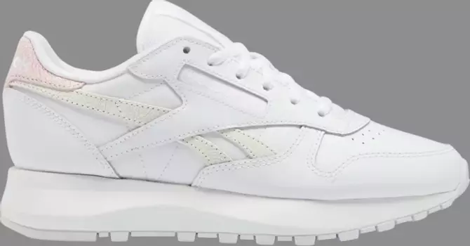 Кроссовки wmns classic leather sp 'white porcelain pink' Reebok, белый