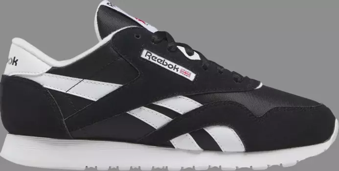 Кроссовки wmns classic nylon 'black white' 2023 Reebok, черный