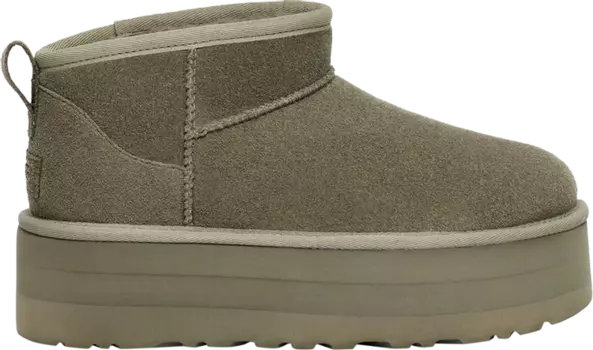 Кроссовки Wmns Classic Ultra Mini Platform Boot 'Moss Green', зеленый