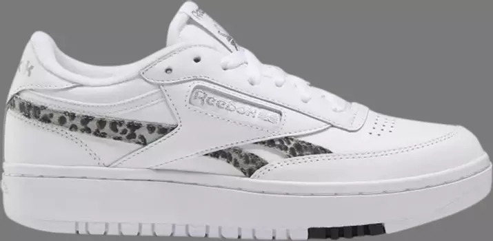 Кроссовки wmns club c double 'cheetah print' Reebok, белый