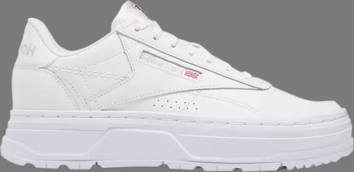 Кроссовки wmns club c double geo 'footwear white' Reebok, розовый