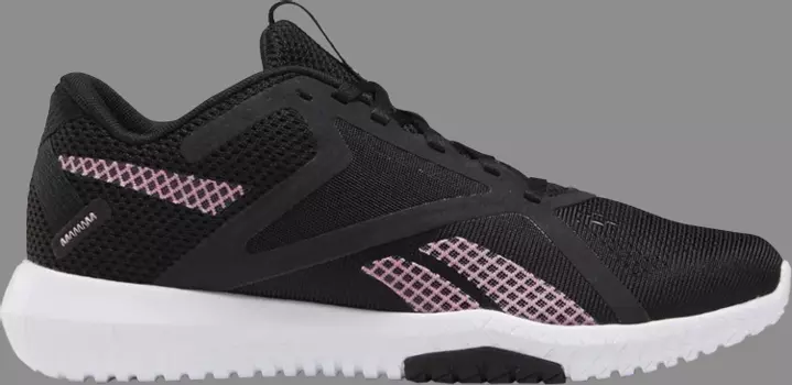 Кроссовки wmns flexagon force 2 wide 'black jasmine pink' Reebok, черный