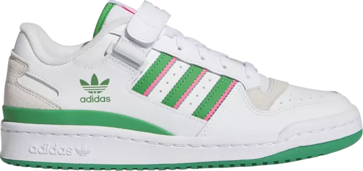 Кроссовки Wmns Forum Low 'White Green Pink', белый