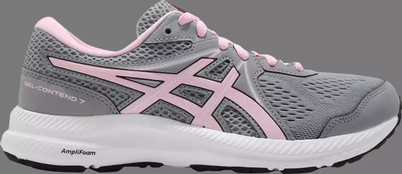 Кроссовки wmns gel contend 7 wide 'sheet rock pink salt' Asics, серый