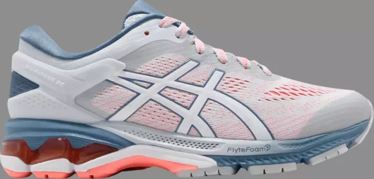 Кроссовки wmns gel kayano 26 wide 'white blue' Asics, белый