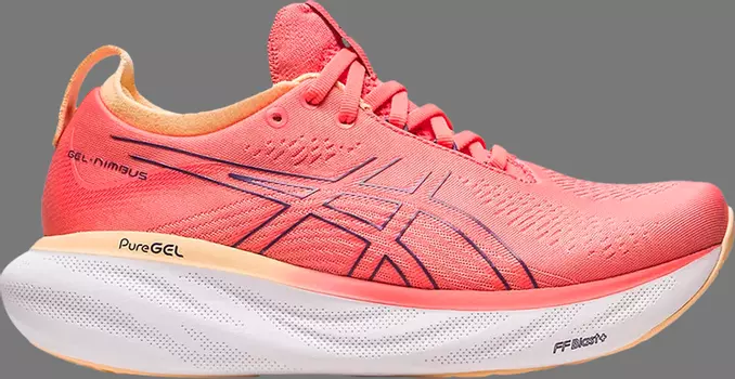 Кроссовки wmns gel nimbus 25 wide 'papaya dusty purple' Asics, апельсин
