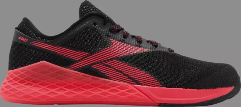 Кроссовки wmns nano 9 'black neo red' Reebok, черный