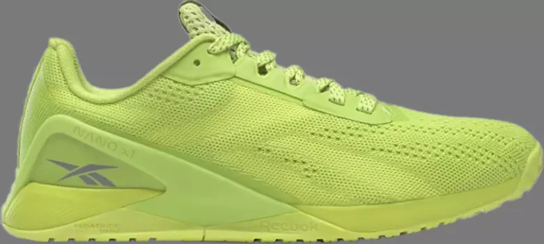 Кроссовки wmns nano x1 'acid yellow' Reebok, желтый