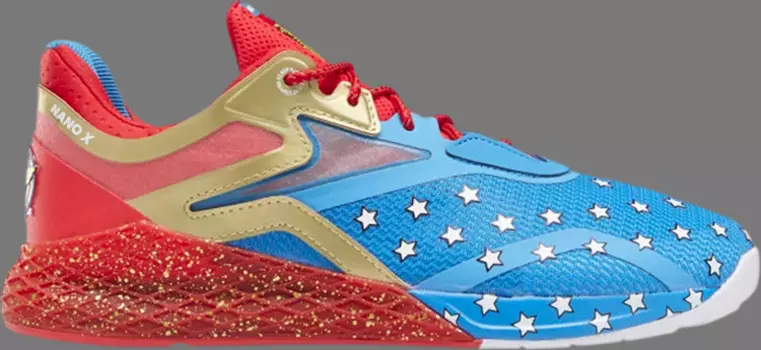Кроссовки wonder woman x nano x 'superhero costume' Reebok, синий