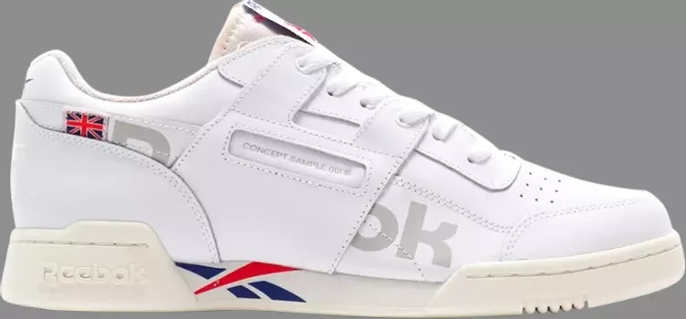 Кроссовки workout plus mu 'white' Reebok, белый