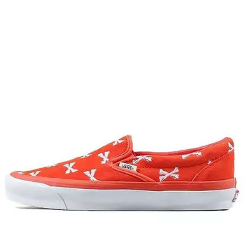Кроссовки wtaps x vault classic slip-on og lx orange Vans, оранжевый