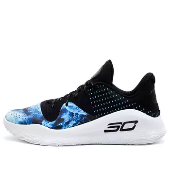 Кроссовки x bruce lee curry 4 low flotro 'dark water' Under Armour, черный