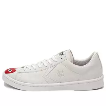 Кроссовки x comme des garcons play pro leather 'white red' Converse, белый