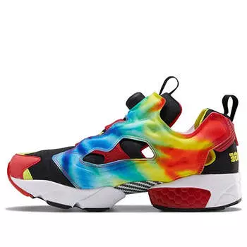 Кроссовки xlarge x instapump fury og 'tie-dye' Reebok, черный