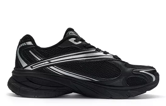 Кроссовки XTEP Basque Lifestyle Shoes Men Low-top Black, черный