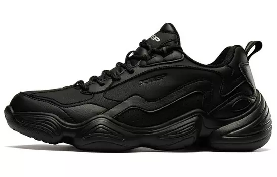 Кроссовки XTEP Chunky Sneakers Men Low-Top Black