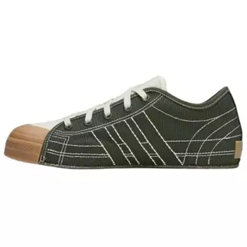 Кроссовки Y-3 Logo-patch Sneakers, темно-зеленый