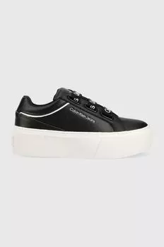 Кроссовки YW0YW00868 FLATFORM+ LOW BRANDED LACES Calvin Klein Jeans, черный