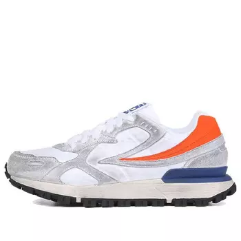 Кроссовки zagato washing low top running shoes grey/orange/blue Fila, голубой