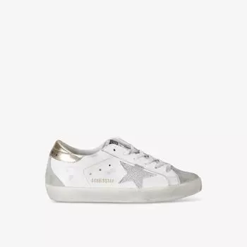 Кроссовки женские Golden Goose Adidas Superstar, белый / серый