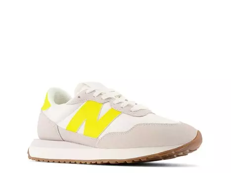 Кроссовки женские New Balance 237, серый / желтый