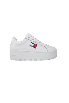 Кроссовки женские Tommy Jeans кожаные на платформе, белый