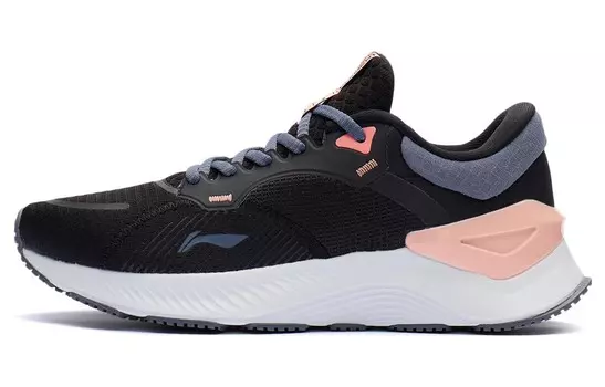 Кроссовки женские YueYing Element Running Shoes Low-top Black/Seroe/Pink Lining