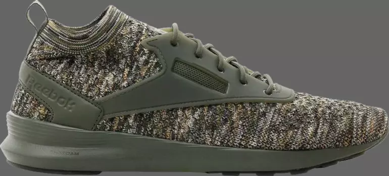 Кроссовки zoku runner ultraknit 'hunter green' Reebok, зеленый