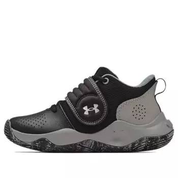 Кроссовки zone bb 'black concrete' Under Armour, черный