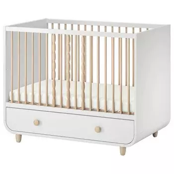Кроватка детская Ikea Myllra, белый