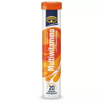 Kruger, Витаминный шипучий мультивитамин, 90 г
