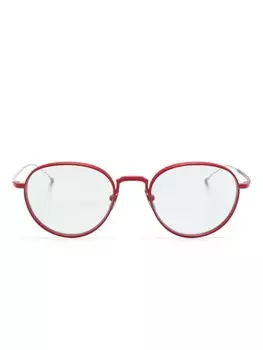Круглые очки Thom Browne Eyewear, белый