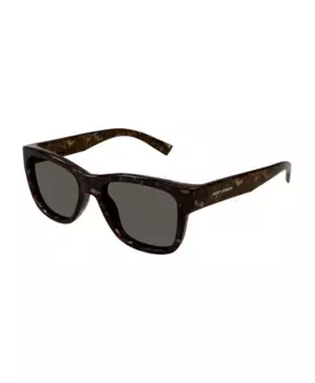 Круглые солнцезащитные очки в винтажном стиле sl 680 Saint Laurent, коричневый