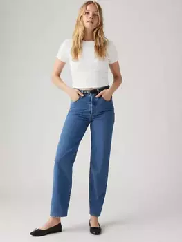 Крутые женские джинсы с прямой лодыжкой и грудной клеткой Levi's, цвет Cool as a Pickle - Dark Wash