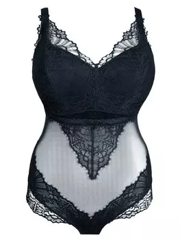 Кружевное боди SugarShape Lingerie Bodysuit, черный