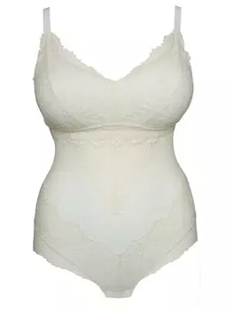 Кружевное боди SugarShape Lingerie Bodysuit Sensla, белый