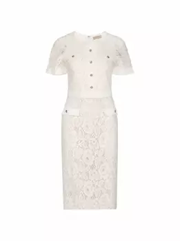Кружевное платье миди Elie Saab