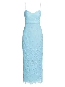 Кружевное платье миди Luella ML Monique Lhuillier