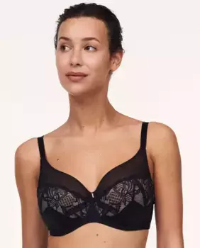 Кружевной бюстгальтер на косточках Orangerie Dream Chantelle, черный